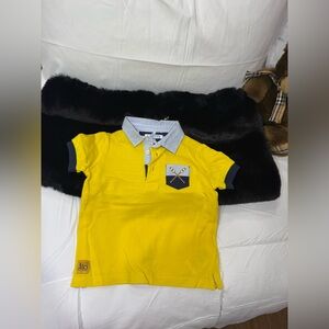 Mayoral Yellow Polo Shirt with Navy Accents